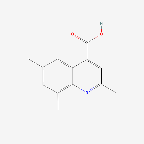 2,6,8-trimethylquinoline-4-carboxylic acid (CAS: 93189-20-9) - Chemical Structure and Molecular Formula 