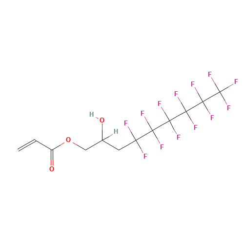 (4,4,5,5,6,6,7,7,8,8,9,9,9-tridecafluoro-2-hydroxynonyl) prop-2-enoate (CAS: 127377-12-2) - Related Chemical Product
