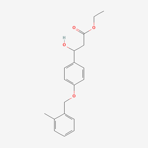 ethyl 3-hydroxy-3-[4-[(2-methylphenyl)methoxy]phenyl]propanoate (CAS: 1202576-93-9) - Related Chemical Product