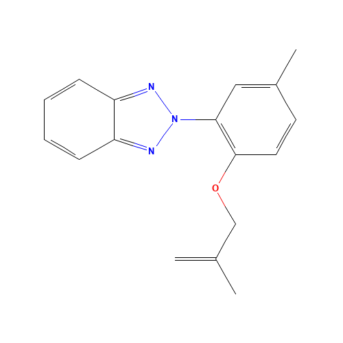 2-[5-methyl-2-(2-methylprop-2-enoxy)phenyl]benzotriazole (CAS: 2170-60-7) - Chemical Structure and Molecular Formula 