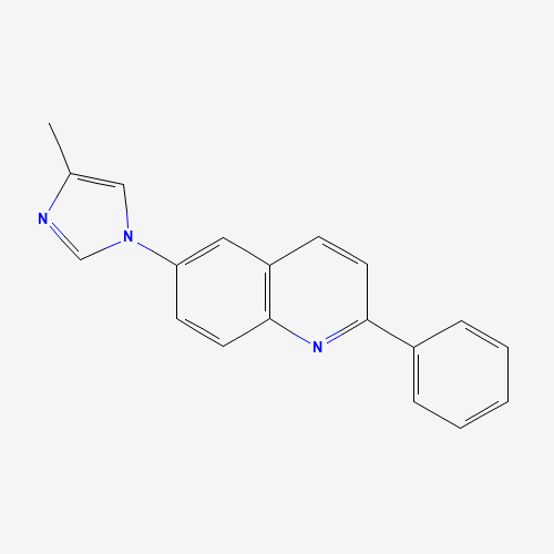 6-(4-methylimidazol-1-yl)-2-phenylquinoline (CAS: 1201902-19-3) - Chemical Structure and Molecular Formula 