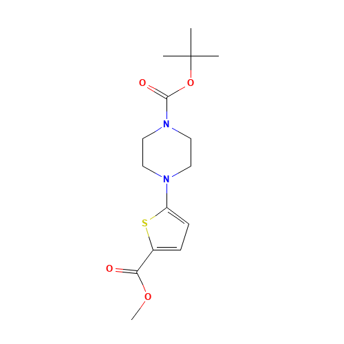 tert-butyl 4-(5-methoxycarbonylthiophen-2-yl)piperazine-1-carboxylate (CAS: 201811-62-3) - Related Chemical Product