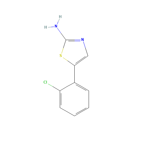 5-(2-chlorophenyl)-1,3-thiazol-2-amine (CAS: 73040-63-8) - Chemical Structure and Molecular Formula 