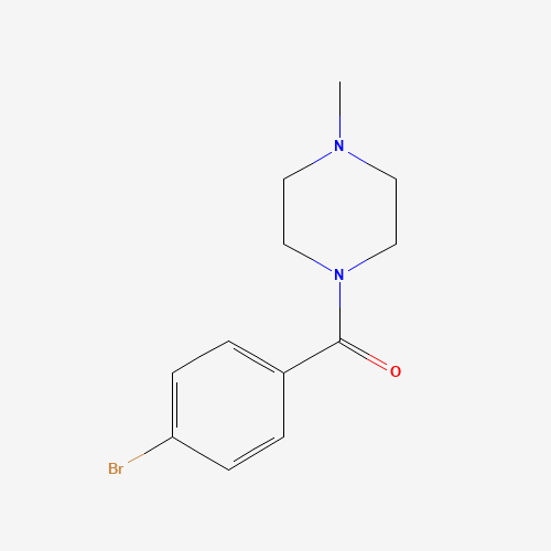 (4-bromophenyl)-(4-methylpiperazin-1-yl)methanone (CAS: 349395-87-5) - Chemical Structure and Molecular Formula 