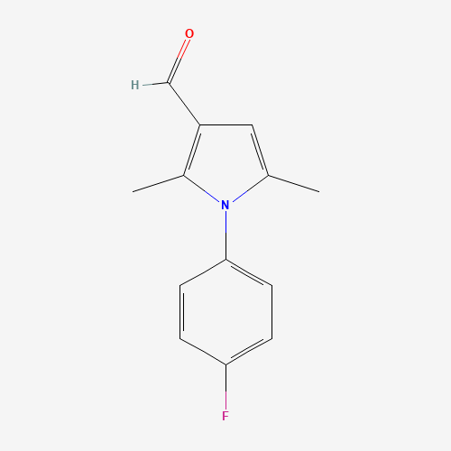 1-(4-fluorophenyl)-2,5-dimethylpyrrole-3-carbaldehyde (CAS: 119673-50-6) - Chemical Structure and Molecular Formula 