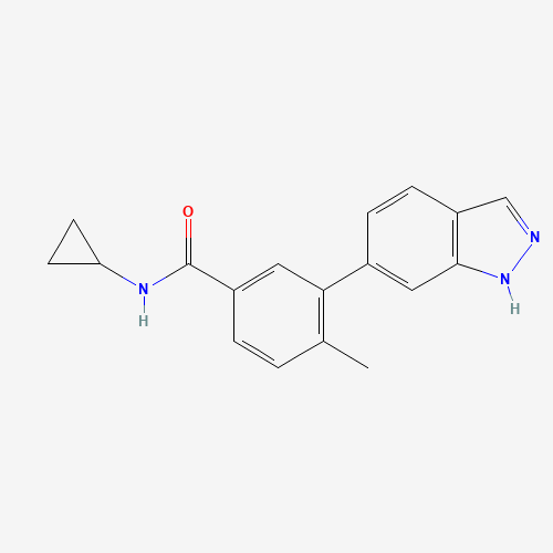 N-cyclopropyl-3-(1H-indazol-6-yl)-4-methylbenzamide (CAS: 651780-03-9) - Related Chemical Product