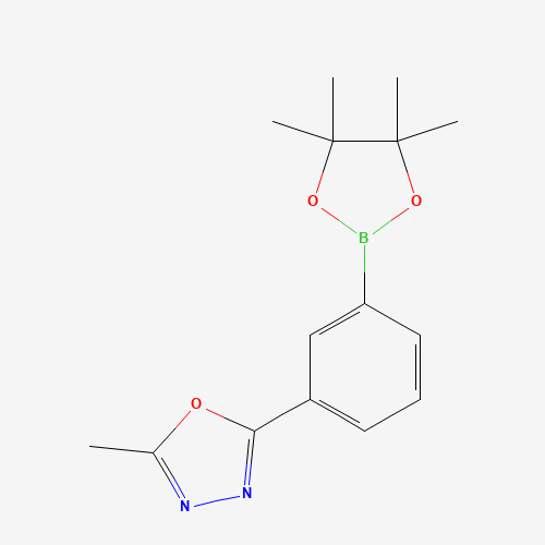 2-methyl-5-[3-(4,4,5,5-tetramethyl-1,3,2-dioxaborolan-2-yl)phenyl]-1,3,4-oxadiazole (CAS: 1119090-20-8) - Related Chemical Product
