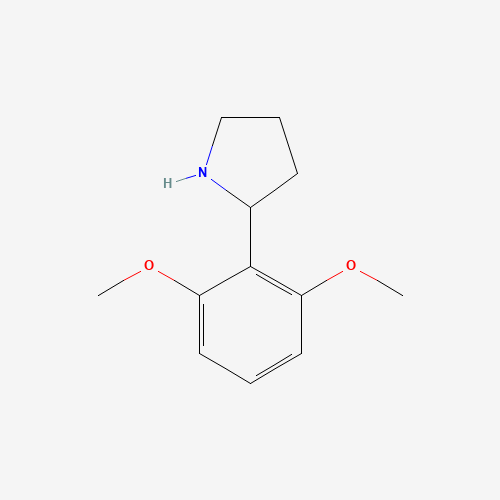 2-(2,6-dimethoxyphenyl)pyrrolidine (CAS: 383127-42-2) - Chemical Structure and Molecular Formula 