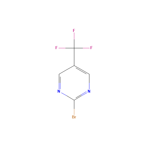 2-bromo-5-(trifluoromethyl)pyrimidine (CAS: 69034-09-9) - Chemical Structure and Molecular Formula 