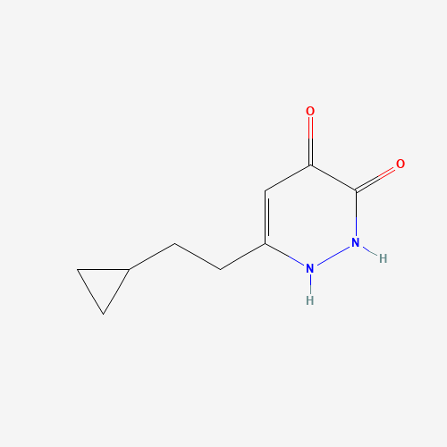 6-(2-cyclopropylethyl)-1,2-dihydropyridazine-3,4-dione (CAS: 1436845-91-8) - Chemical Structure and Molecular Formula 