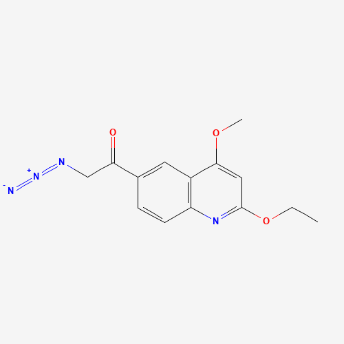 2-azido-1-(2-ethoxy-4-methoxyquinolin-6-yl)ethanone (CAS: 83938-92-5) - Related Chemical Product