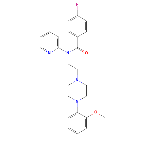 4-fluoro-N-[2-[4-(2-methoxyphenyl)piperazin-1-yl]ethyl]-N-pyridin-2-ylbenzamide (CAS: 155204-26-5) - Related Chemical Product