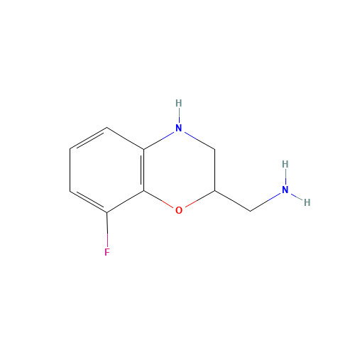 (8-fluoro-3,4-dihydro-2H-1,4-benzoxazin-2-yl)methanamine (CAS: 1257703-80-2) - Related Chemical Product
