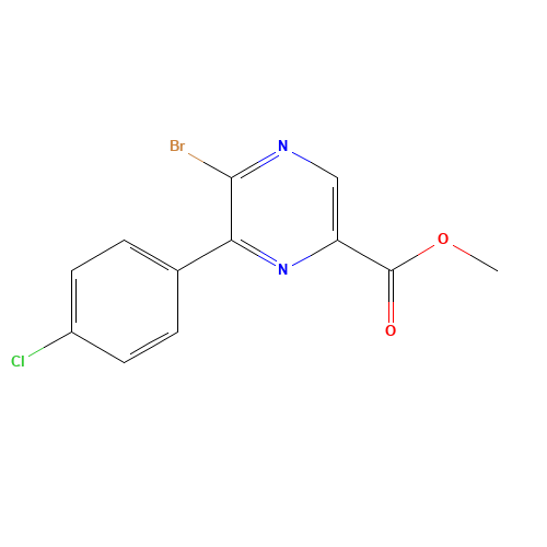 methyl 5-bromo-6-(4-chlorophenyl)pyrazine-2-carboxylate (CAS: 960247-79-4) - Related Chemical Product