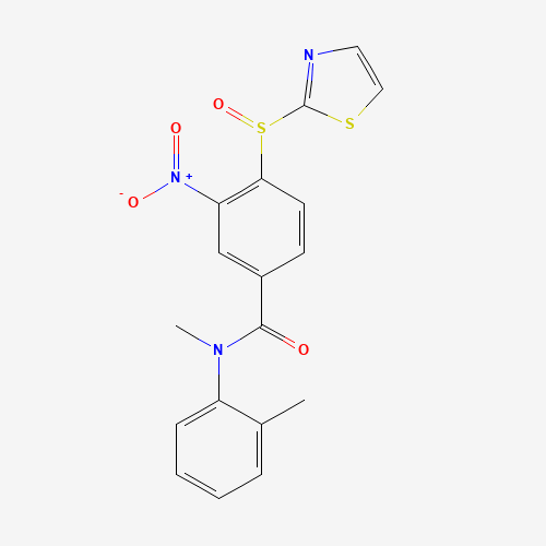 N-methyl-N-(2-methylphenyl)-3-nitro-4-(1,3-thiazol-2-ylsulfinyl)benzamide (CAS: 217438-17-0) - Related Chemical Product