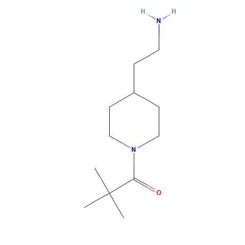 1-[4-(2-aminoethyl)piperidin-1-yl]-2,2-dimethylpropan-1-one (CAS: 1268521-58-9) - Related Chemical Product
