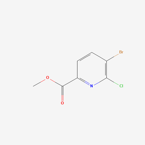 methyl 5-bromo-6-chloropyridine-2-carboxylate (CAS: 1214353-79-3) - Chemical Structure and Molecular Formula 