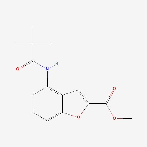 methyl 4-(2,2-dimethylpropanoylamino)-1-benzofuran-2-carboxylate (CAS: 503620-98-2) - Related Chemical Product