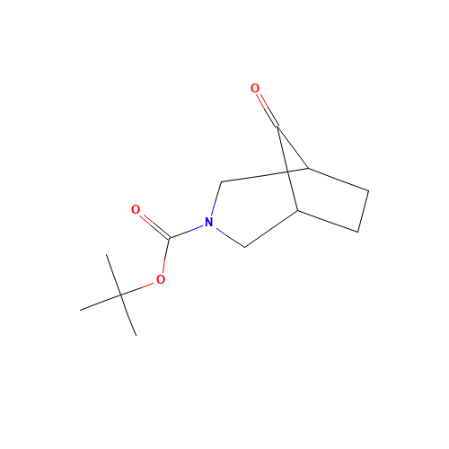 tert-butyl 8-oxo-3-azabicyclo[3.2.1]octane-3-carboxylate (CAS: 637301-19-0) - Chemical Structure and Molecular Formula 