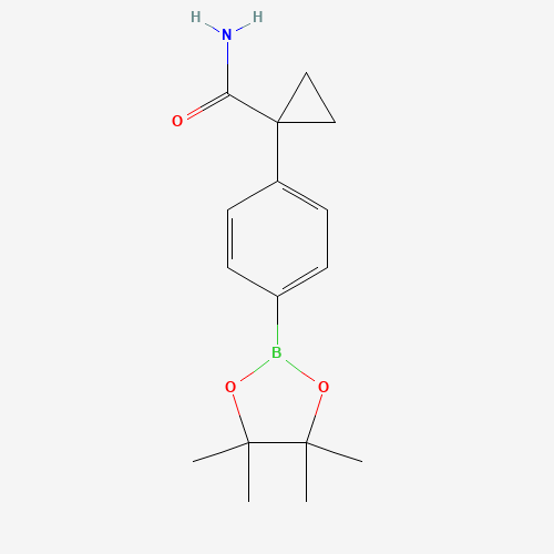 1-[4-(4,4,5,5-tetramethyl-1,3,2-dioxaborolan-2-yl)phenyl]cyclopropane-1-carboxamide (CAS: 854267-93-9) - Related Chemical Product