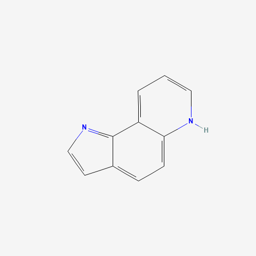 1H-pyrrolo[2,3-f]quinoline (CAS: 233-36-3) - Chemical Structure and Molecular Formula 