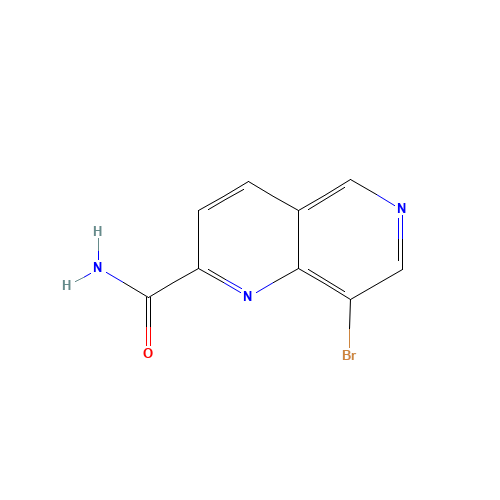8-bromo-1,6-naphthyridine-2-carboxamide (CAS: 875514-62-8) - Chemical Structure and Molecular Formula 