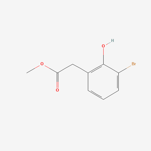 methyl 2-(3-bromo-2-hydroxyphenyl)acetate (CAS: 628331-74-8) - Chemical Structure and Molecular Formula 