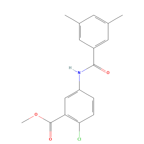 methyl 2-chloro-5-[(3,5-dimethylbenzoyl)amino]benzoate (CAS: 942631-58-5) - Related Chemical Product