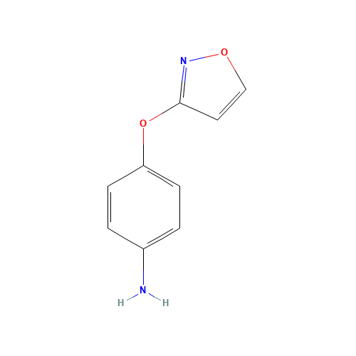 4-(1,2-oxazol-3-yloxy)aniline (CAS: 1443031-33-1) - Chemical Structure and Molecular Formula 
