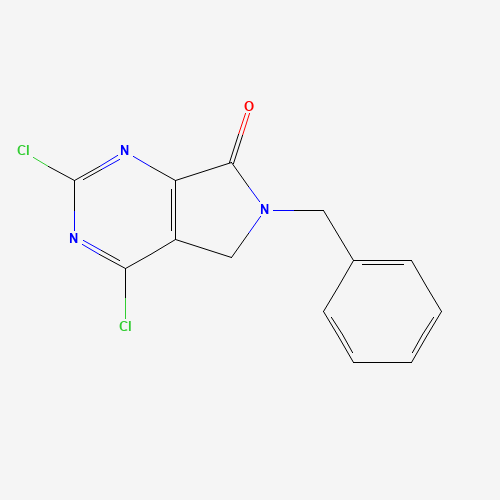 6-benzyl-2,4-dichloro-5H-pyrrolo[3,4-d]pyrimidin-7-one (CAS: 1207368-82-8) - Chemical Structure and Molecular Formula 