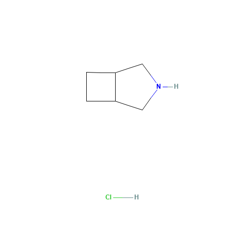 3-azabicyclo[3.2.0]heptane;hydrochloride (CAS: 16084-57-4) - Chemical Structure and Molecular Formula 