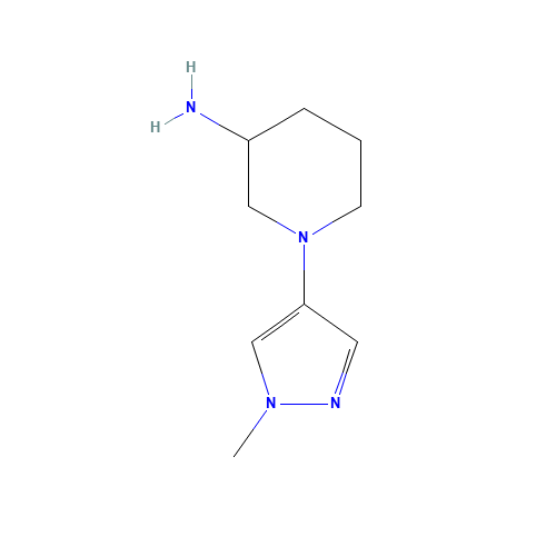 1-(1-methylpyrazol-4-yl)piperidin-3-amine (CAS: 1251330-45-6) - Related Chemical Product