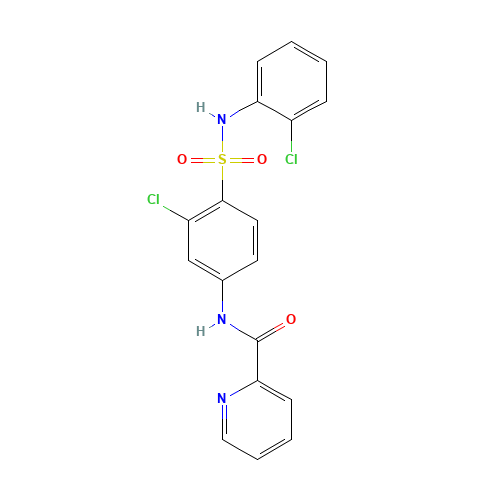 N-[3-chloro-4-[(2-chlorophenyl)sulfamoyl]phenyl]pyridine-2-carboxamide (CAS: 1246086-78-1) - Related Chemical Product