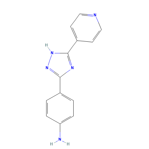 4-(5-pyridin-4-yl-1H-1,2,4-triazol-3-yl)aniline (CAS: 18011-27-3) - Related Chemical Product