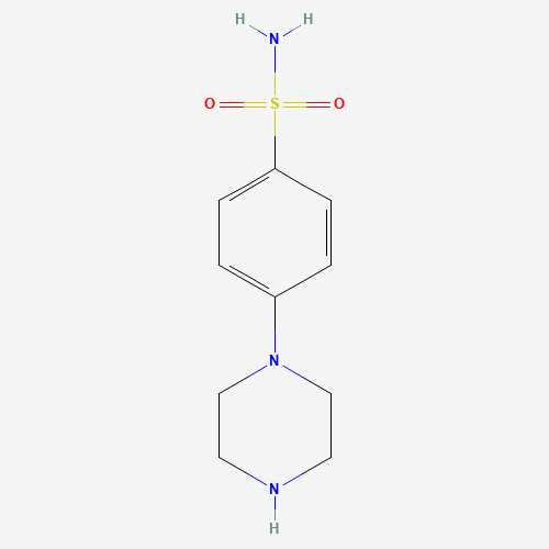 4-piperazin-1-ylbenzenesulfonamide (CAS: 170856-87-8) - Chemical Structure and Molecular Formula 