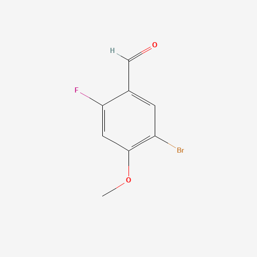 5-bromo-2-fluoro-4-methoxybenzaldehyde (CAS: 473417-48-0) - Chemical Structure and Molecular Formula 