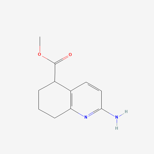 methyl 2-amino-5,6,7,8-tetrahydroquinoline-5-carboxylate (CAS: 1374575-28-6) - Chemical Structure and Molecular Formula 