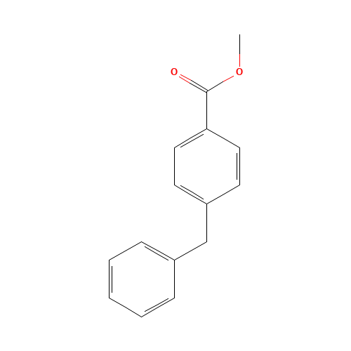 methyl 4-benzylbenzoate (CAS: 23450-30-8) - Chemical Structure and Molecular Formula 