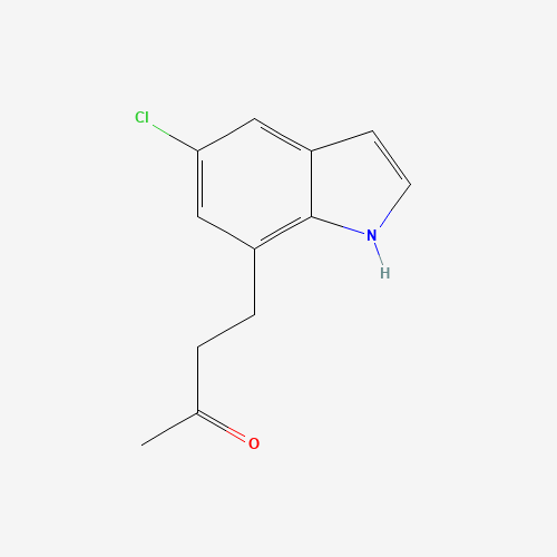 4-(5-chloro-1H-indol-7-yl)butan-2-one (CAS: 1021910-22-4) - Chemical Structure and Molecular Formula 