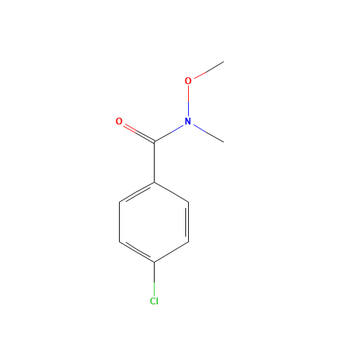 4-chloro-N-methoxy-N-methylbenzamide (CAS: 122334-37-6) - Chemical Structure and Molecular Formula 