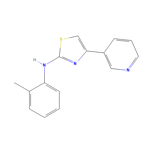 N-(2-methylphenyl)-4-pyridin-3-yl-1,3-thiazol-2-amine (CAS: 61889-52-9) - Related Chemical Product