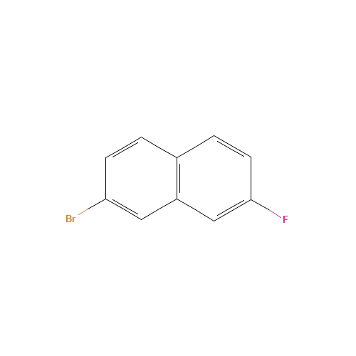 2-bromo-7-fluoronaphthalene (CAS: 627527-30-4) - Chemical Structure and Molecular Formula 