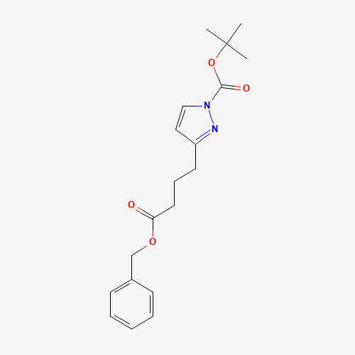 tert-butyl 3-(4-oxo-4-phenylmethoxybutyl)pyrazole-1-carboxylate (CAS: 1190392-27-8) - Related Chemical Product