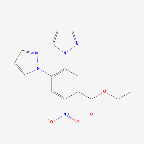ethyl 2-nitro-4,5-di(pyrazol-1-yl)benzoate (CAS: 1256633-25-6) - Related Chemical Product