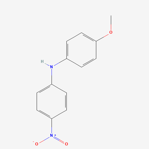N-(4-methoxyphenyl)-4-nitroaniline (CAS: 730-11-0) - Chemical Structure and Molecular Formula 