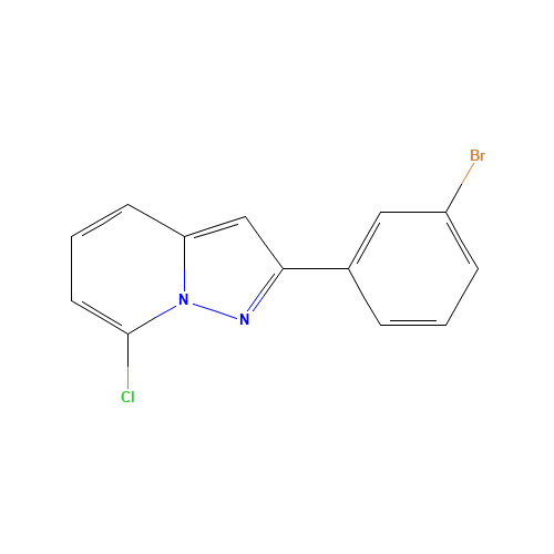 2-(3-bromophenyl)-7-chloropyrazolo[1,5-a]pyridine (CAS: 460079-44-1) - Related Chemical Product
