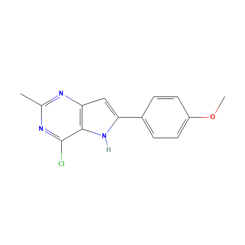 4-chloro-6-(4-methoxyphenyl)-2-methyl-5H-pyrrolo[3,2-d]pyrimidine (CAS: 237435-43-7) - Related Chemical Product