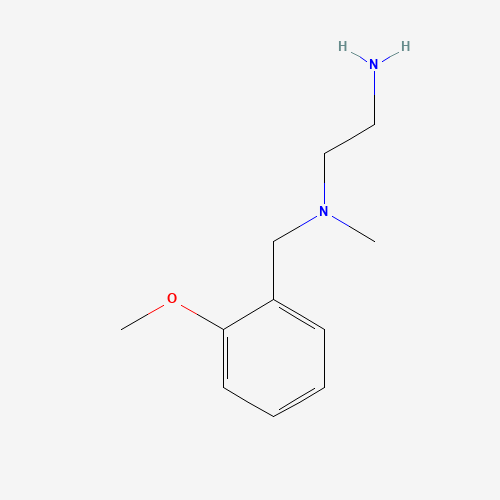 N'-[(2-methoxyphenyl)methyl]-N'-methylethane-1,2-diamine (CAS: 158663-49-1) - Chemical Structure and Molecular Formula 
