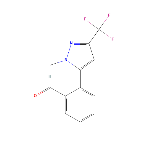 2-[2-methyl-5-(trifluoromethyl)pyrazol-3-yl]benzaldehyde (CAS: 898289-61-7) - Related Chemical Product