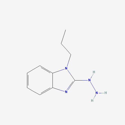 (1-propylbenzimidazol-2-yl)hydrazine (CAS: 388574-71-8) - Chemical Structure and Molecular Formula 